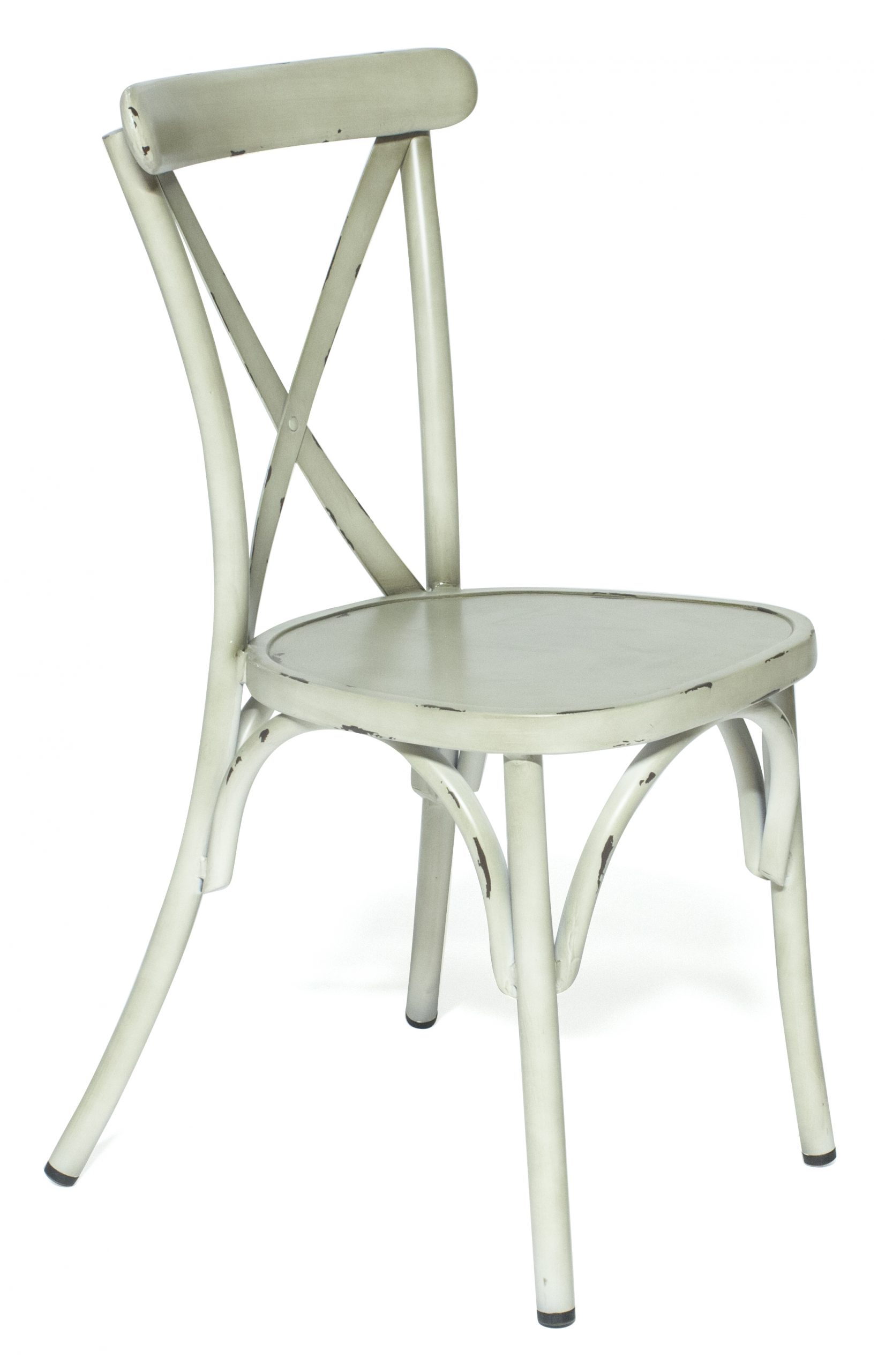 Boulogne stol, vintage vit, Xirbi