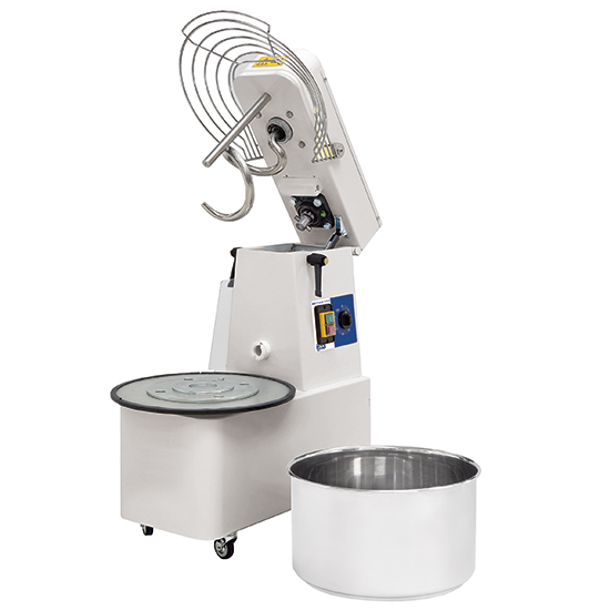 Degblandare på hjul 25kg/32 liter med 1 hastighet, timer och löstagbar skål, Mastro