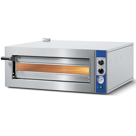 Eldriven pizzaugn för 4 pizzor ø 350 mm, mekanisk kontroll, Mastro