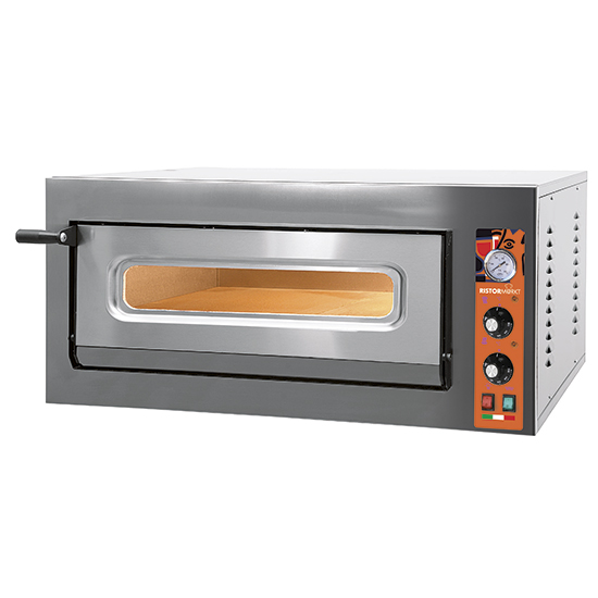 Eldriven pizzaugn för 6 pizzor ø 32 cm, mekanisk kontroll, Ristormarkt