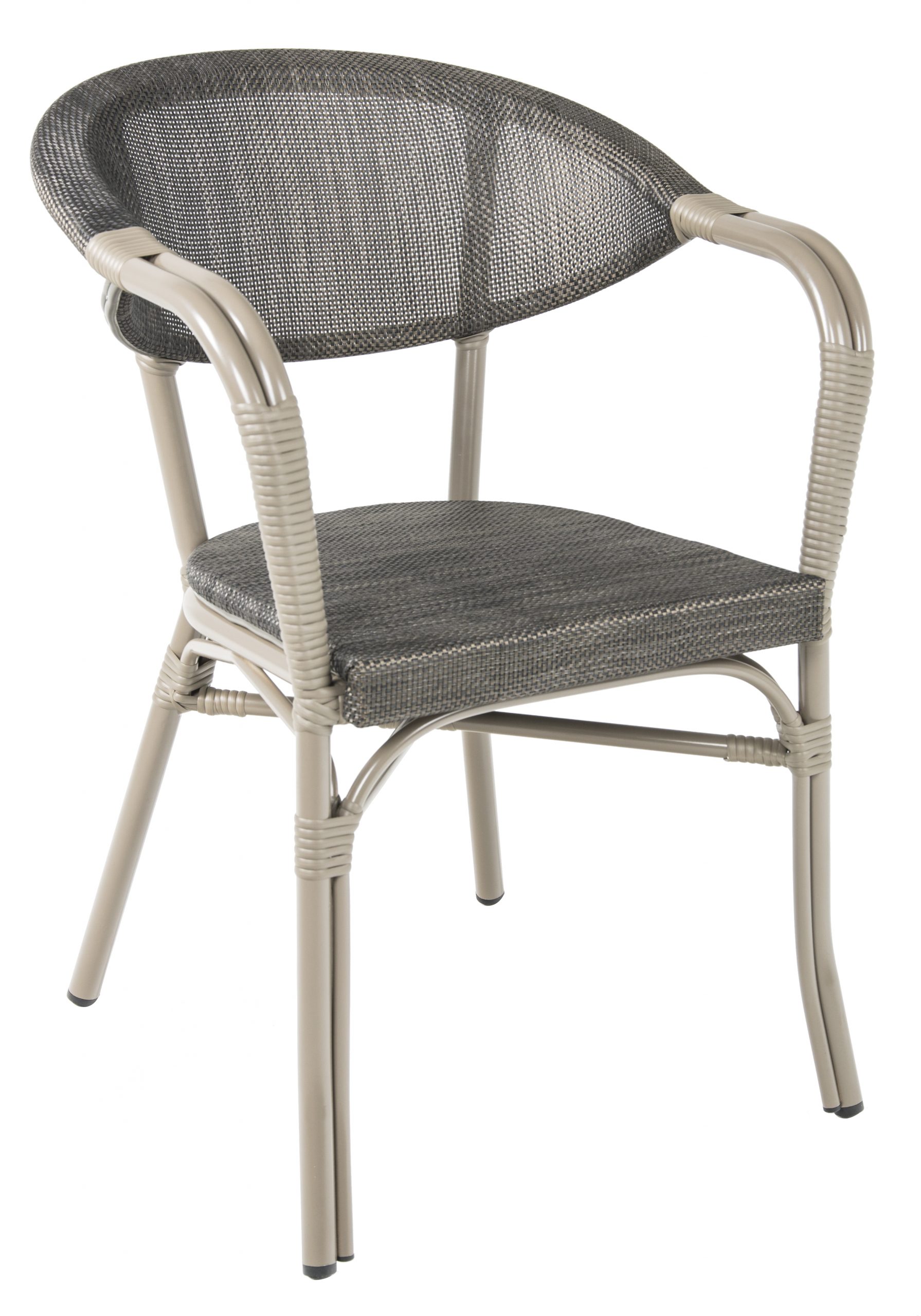 Monaco karmstol, svart/brun, Xirbi